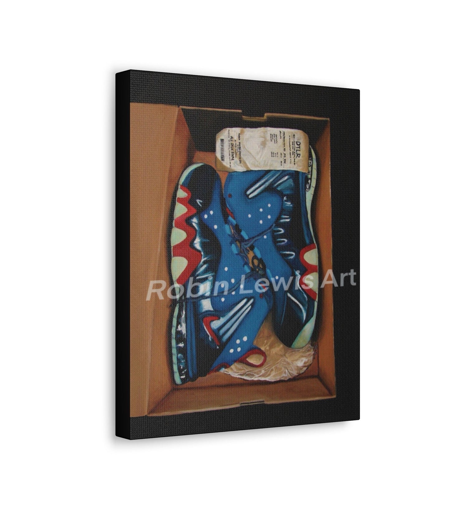 Sneaker In the Box " Nike “  Canvas Print