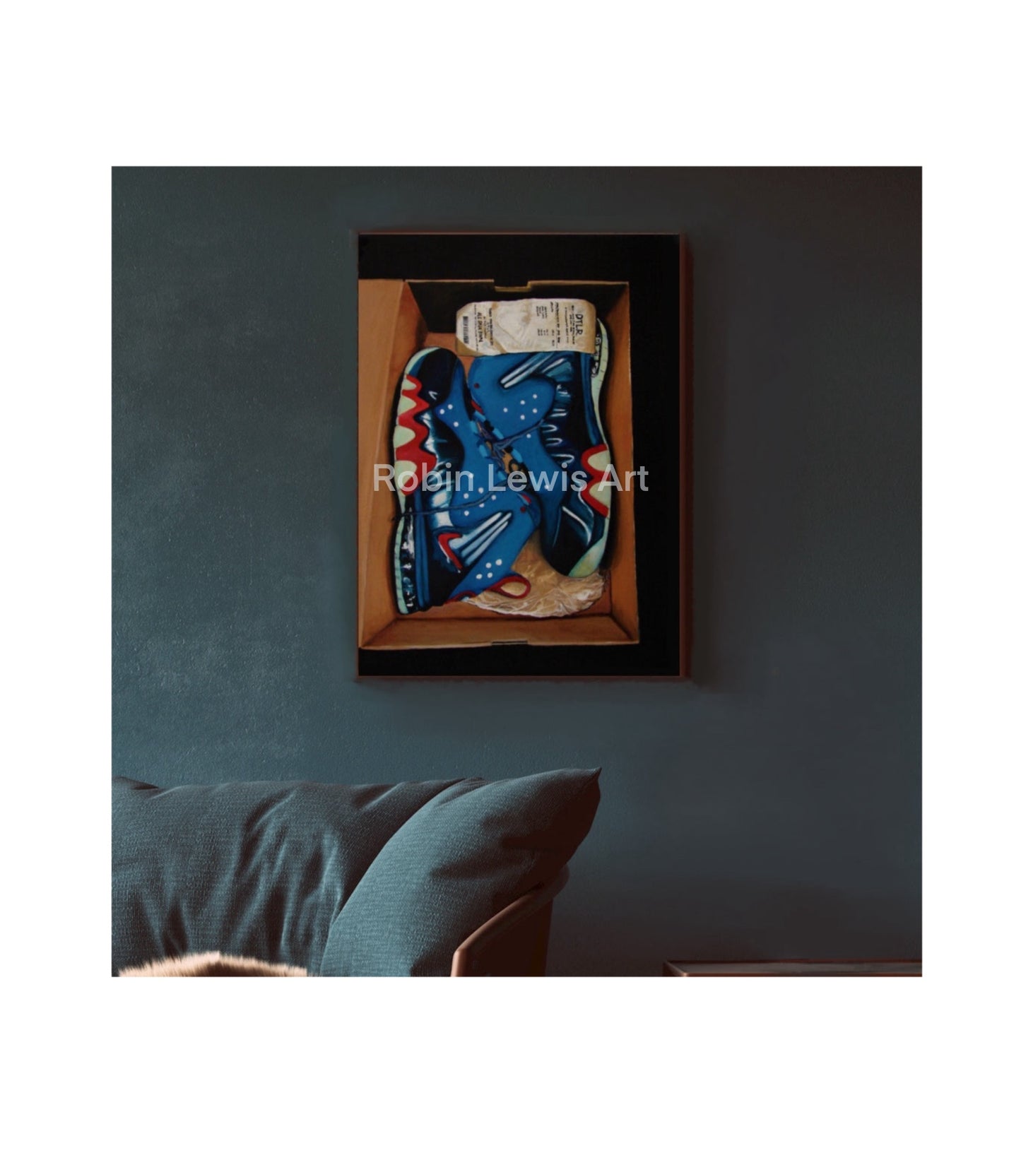 Sneaker In the Box " Nike “  Canvas Print