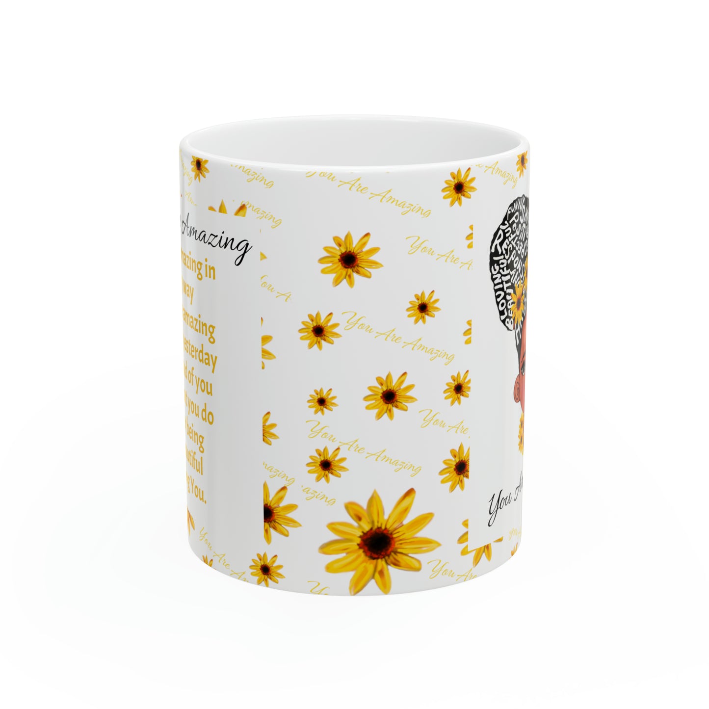 You Are Amazing Sunflower Mug 11oz
