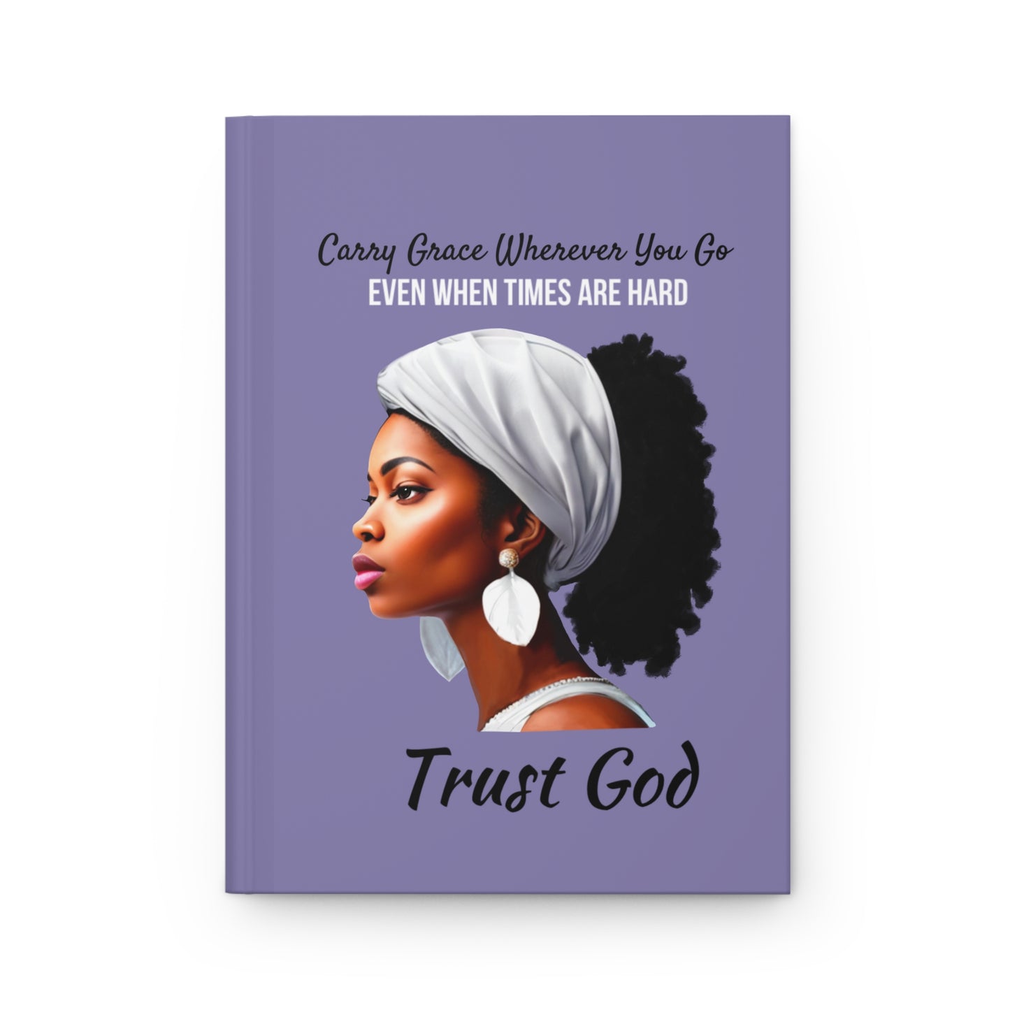 Trust God Hardcover Journal (lavender)